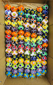 Cuentas de Vidrio Multicolores Hechas a Mano, Excelente Exportación de Uttar Pradesh, para Pulseras, Collares, Decoraciones, Cristal Lampwork - Product Image 3