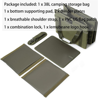 Sac fourre-tout utilitaire de qualité supérieure 38L organisateur de cuisine sac de rangement de camping tactique avec bandoulière et serrure à combinaison