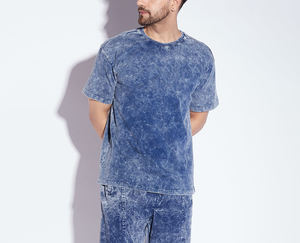 Dikson Deportes de primera calidad Heavyweight Acid Wash Camiseta 100% algodón de gran tamaño Camiseta Vintage en blanco personalizada para hombres - Product Image 1