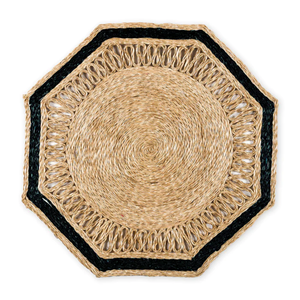 High Quality Eco-Friendly Natural Seagrass Octagonal <b>Placemat</b> Handwoven Europe Style Nice Price for Wholesale <b>Christmas</b> Decor - Product Image 3