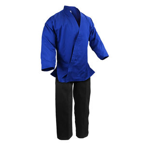Uniforme de karaté personnalisé de couleur bleue et noire pour hommes OEM Arts martiaux Tendance Uniforme de karaté en coton - Product Image 3