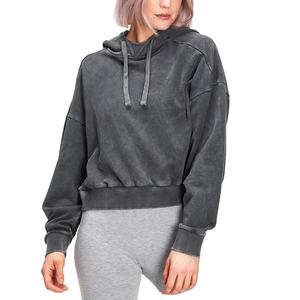 Streetwear Fabricant de vêtements Vintage Femmes Acid Wash Hoodies Femmes Nouvelle Arrivée Anti-boulochage respirant sweats à capuche pour woman2026 - Product Image 1