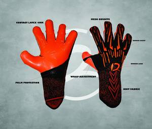 Gants Design Football Américain Gants de Gardien de Buts Paires-4mm Latex Grip - Product Image 1
