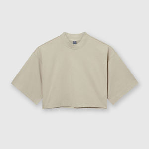 Camiseta corta de algodón para mujer, camiseta informal de manga corta con serigrafía personalizada para ropa de moda de verano - Product Image 6