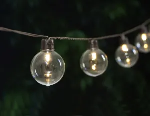 In Stock In Italy, Waterproof 10 Bulb Solar Garden Lights 1.8M Solar Powered String Lights LED Retro Fairy Lights
