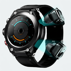 นาฬิกาอัจฉริยะ Sower T92 หน้าจอสัมผัส IPS ขนาด 1.28 นิ้ว พร้อมหูฟังในตัว ติดตามการออกกำลังกาย กันน้ำระดับ IP67 พร้อมเข็มทิศ นาฬิกาสปอร์ตสำหรับทุกเพศ - Product Image 1