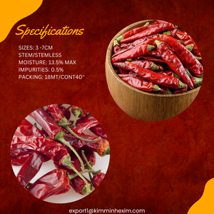 Fournisseur en gros de piments séchés vietnamiens _ Propres, naturels, qualité alimentaire pour les importateurs - Product Image 3