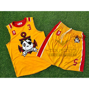 Ensemble de shorts de basket-ball avec impression par sublimation complète, taille plus, séchage rapide, respirant, qualité supérieure, uniforme d'équipe en vente - Product Image 5