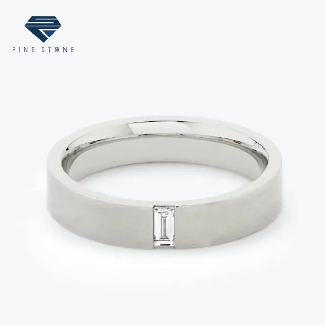 Fijne Sieraden Lab Gegroeid Diamant Paar Ring Wit Goud Voor Verloving/Bruiloft Klassieke Unisex Maatwerk Igi 2 Stuks Wit Def