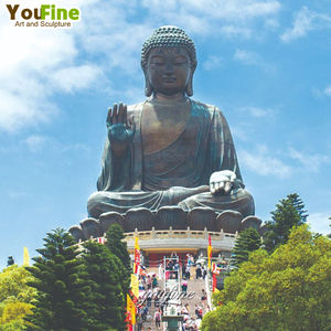 Estatua de Buda de bronce, escultura religiosa de Metal grande famosa, estatua sentado para <span class=keywords><strong>turismo</strong></span> - Product Image 6