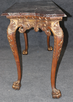 Table console en bois français en bois d'acajou pour salon de maison plateau épais avec finition naturelle meubles durables