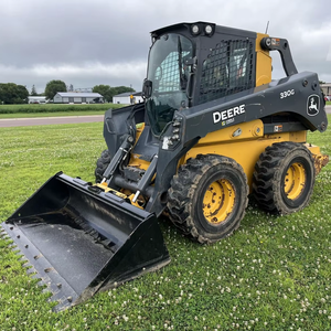 Nouvelles machines de terrassement Johnn Deerre 330G Wheel Skid Steers Loader avec moteur central et composants PLC - Product Image 1