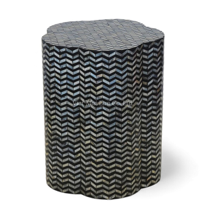 เก้าอี้มุกหรูหรา ขายส่ง เฟอร์นิเจอร์ฝังเปลือกหอยทำมือ สำหรับตลาดส่งออก - Product Image 1