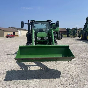Tractor agrícola John Deere 6130R usado con 120HP 4x4, implementos completos, componentes principales, motor de bomba a precio barato - Product Image 1