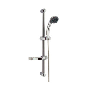 Saliscendi Cm.60 Diametro 25 Classico Con Portasapone. Cromo S758 - Product Image 1