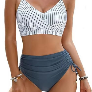 Traje de baño de lujo para mujer Bikini de dos piezas Push Up Diseño acolchado Suministro OEM Perfecto para marcas de baño de marca privada - Product Image 1