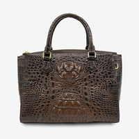 Nouveauté 2025 – Sacs à main pour femmes en cuir de crocodile véritable, durables, avec fermeture éclair – Sacs de luxe tendance et à la mode