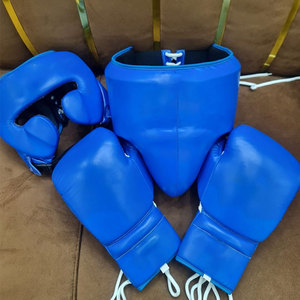 ชุดซ้อมต่อยมวยหนังสีดำของแท้ชุดซ้อมชนะปรับแต่งได้ - Product Image 6