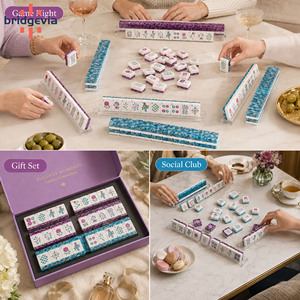 Luxury Acrylic Marble <b>Pattern</b> Mahjong Acrylic <b>Sheet</b> Custom Engraved Tiles for Gift and Play - Product Image 6