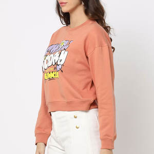 Regular Fit Buena calidad Ropa al aire libre Mujeres Sudadera Básicas Algodón Mezclado Precio bajo Fleece Made Mujeres Sudadera - Product Image 2