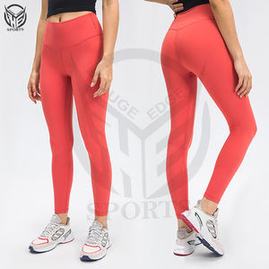 Vente en gros Pantalons d'entraînement Gym Fitness personnalisés pour femmes, imprimés, taille haute, non transparents, pantalons de yoga, leggings avec poches - Product Image 2