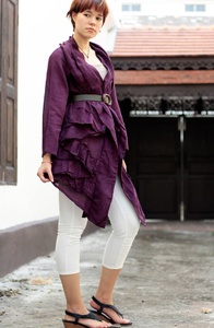 Phụ Nữ Của Thanh Lịch Nút-up Voan Áo Cánh Bán Buôn Cộng Với Kích Thước Bông Áo Tops Thời Trang Phố In Thiết Kế Cho Mùa Xuân Phong Cách Giản Dị - Product Image 2