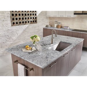 Dalle de granit blanc Aspen au design moderne, surface polie et flammée, écologique, marque UNION, pour application extérieure et salle de bain - Product Image 5