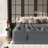 Matelas à ressorts ensachés de luxe pour hôtel, compressé et enroulable, fermeté extra douce, 30 cm, anti-acariens, hypoallergénique