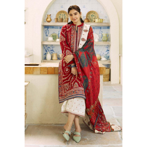 Super calidad pesado césped Lilen invierno verano trajes bordado y trabajo de piedra traje tradicional paquistaní - Product Image 3