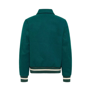 Chaqueta universitaria de béisbol bordada de manga de PU de lana con hombro largo de primavera y otoño para hombre americano Retro personalizada para hombre - Product Image 6