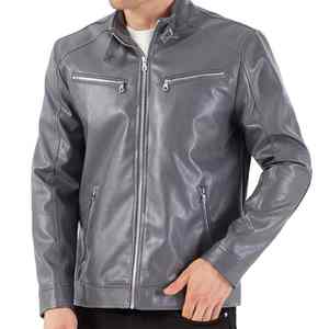 Vêtements d'extérieur en cuir pour hommes, fabricant OEM, marque personnalisée, veste d'équitation durable et respirante - Product Image 2
