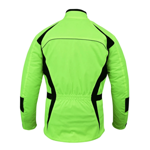Veste de moto en textile blindé CE imperméable en Cordura pour hommes avec panneaux noirs/haute visibilité Veste de moto aventurière pour hommes - Product Image 2