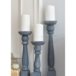 Juego de 4 portavelas de madera de diseño moderno, portavelas de madera decorativo para el hogar, portavelas de madera de Calidad exclusiva - Product Image 2