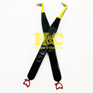 แหนบต่อขนตา New Hooper Company รุ่น HAC-ET-2581 ทำจากสแตนเลส ปลายแหลมรูปหัวใจ ประดับเพชร ปลายแหลมคม 90 องศา - Product Image 4