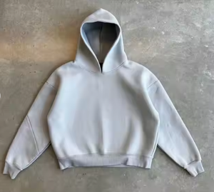 Sudadera con Capucha Unisex de Alta Calidad, Estilo Casual, Holgada, de Secado Rápido, con Logotipo de Goma en Relieve Personalizado, Color Blanco Invierno, Otros Conjuntos para Hombre - Product Image 2