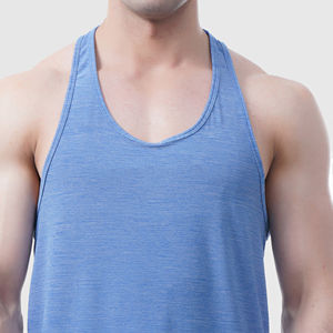 Débardeur de sport pour homme avec logo personnalisé OEM, débardeur sans manches en coton, débardeur de musculation, débardeur de course à pied pour homme - Product Image 2