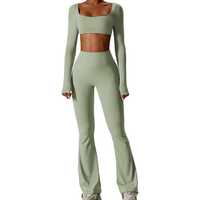 2024 nouveau gros 3 pièces personnalisé Sport Yoga ensemble vêtements de sport de sport vêtements d'entraînement femme Fitness vêtements vêtements actifs ensemble