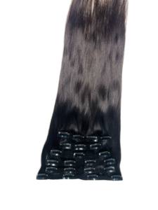 Vente en gros d'extensions de cheveux humains 100% Remy clip supérieur cuticule alignée vierge brute 12A cheveux indiens brésiliens livraison directe disponible - Product Image 2
