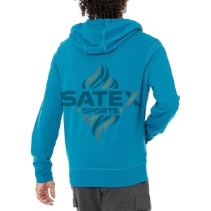 Sweat à capuche personnalisé pour homme 100% coton molleton imprimé à l'écran Personnalisation complète Broderie Teinture unie Prix raisonnable Hiver - Product Image 2