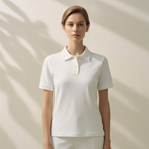 Camiseta Polo de manga corta ligera para mujer de alta calidad 100% algodón poliéster ropa deportiva transpirable Golf para Polo camiseta - Product Image 6