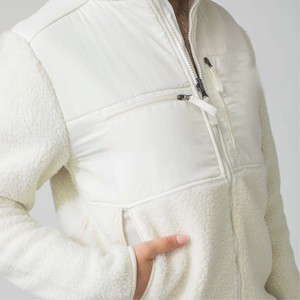 Veste polaire Sherpa à glissière complète de haute qualité-Vêtements d'extérieur ultra doux et chauds-Parfait pour les activités d'hiver et de plein air - Product Image 4