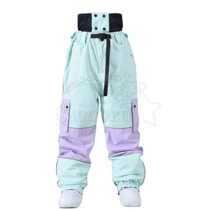 Pantalones de Esquí Casuales para Exteriores, Protección contra la Nieve, Transpirables, Ligeros, de Poliéster/Nailon, Capa Cálida de Invierno con Tela Suave - Product Image 4