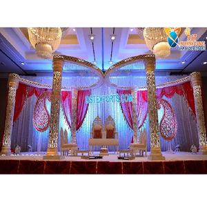 Magnifique mariage Maharani papillon Mandap Mandaps blancs traditionnels pour la décoration de mariage Fabuleux mariage asiatique Mandap USA - Product Image 1