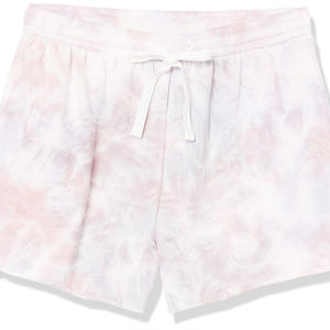 Femmes taille haute lavage à l'acide cravate teinture Shorts personnalisé cordon français éponge coton polaire survêtement tissu doux tenue décontracté - Product Image 5