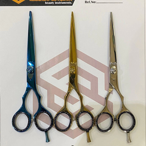 ชุดกรรไกรตัดผม3ชิ้นสีทอง6 1/2แบบมืออาชีพชุดกรรไกรตัดผมอเนกประสงค์ - Product Image 4