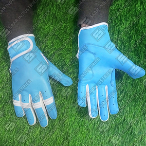 Chất Lượng Hàng Đầu Chính Hãng Da Bóng Chày Softball Batting Găng Tay Ngắn Cuff Màu Xanh Màu Hồng Và Màu Vàng Bóng Chày Batting Găng Tay - Product Image 6