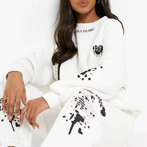 Survêtement pour femmes de haute qualité pour le jogging, survêtement décontracté 100% coton, fabrication en gros pour femmes OEM - Product Image 6