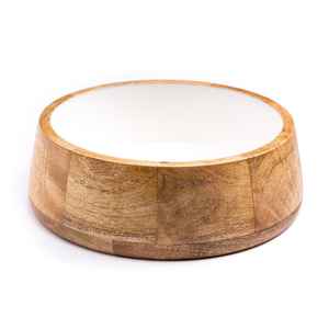 Tazón de Madera Ecológico Hecho a Mano con Estampado Floral Vibrante, Centro de Mesa de Lujo para Frutos Secos, Apto para Lavavajillas - Product Image 2