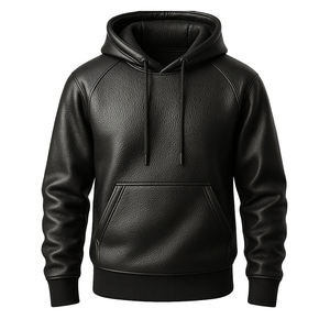 Personalizar Color Abrigos de cuero de invierno de alta calidad Totalmente chaqueta de cuero de los hombres Varsity Puffer Jacket - Product Image 3