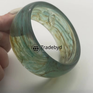 <b>Clear</b> <b>Resin</b> Bangle Understated Chic Jewelry for Minimal Fashion by Tradebyd - Product Image 1